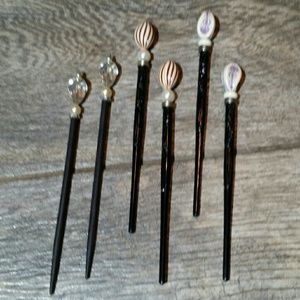 Three Pairs of Hair Bun Sticks